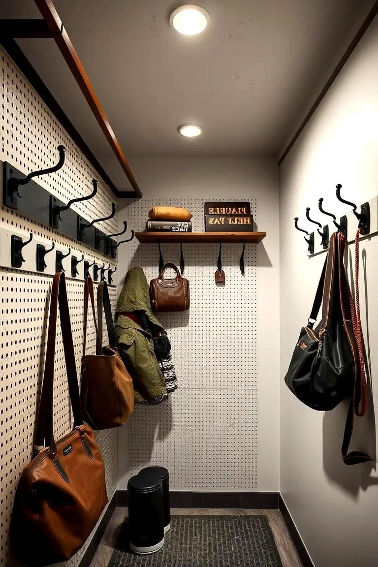 Installing Hooks and Pegboards