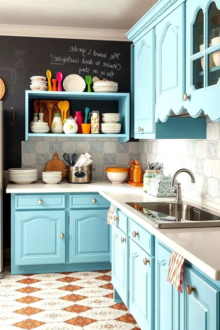 Whimsical Blue Farmhouse