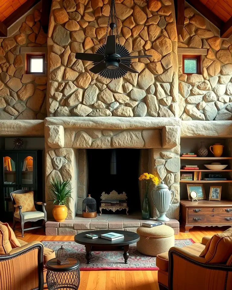 Cozy Cottage Look with Fieldstone