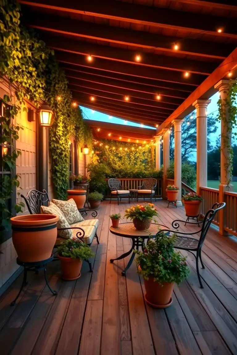 Outdoor Farmhouse Veranda