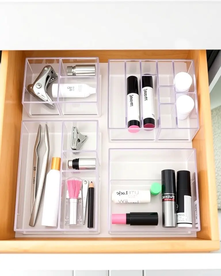 Clear Acrylic Organizers for Visibility