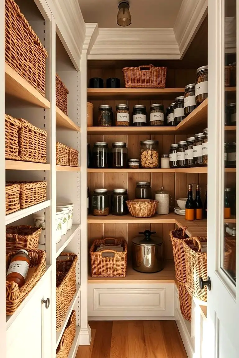 Farmhouse Pantry Organization
