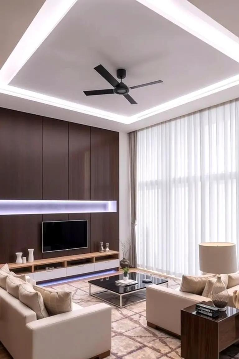 Floating Pop Ceiling Design