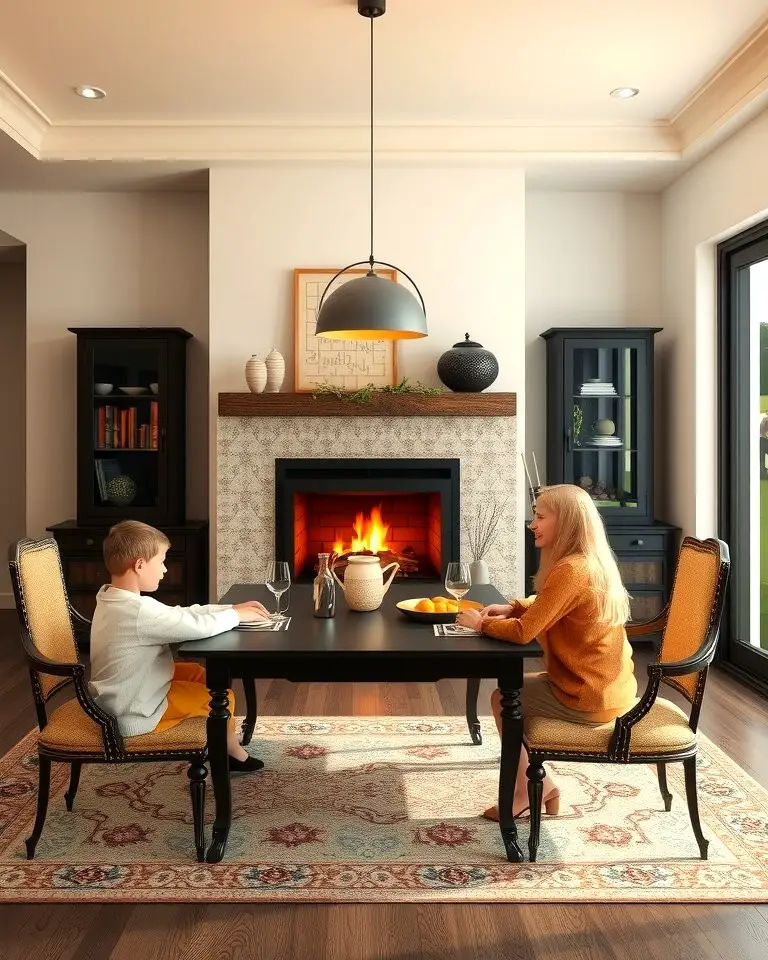Fireplace with Glass Doors for Safety and Style