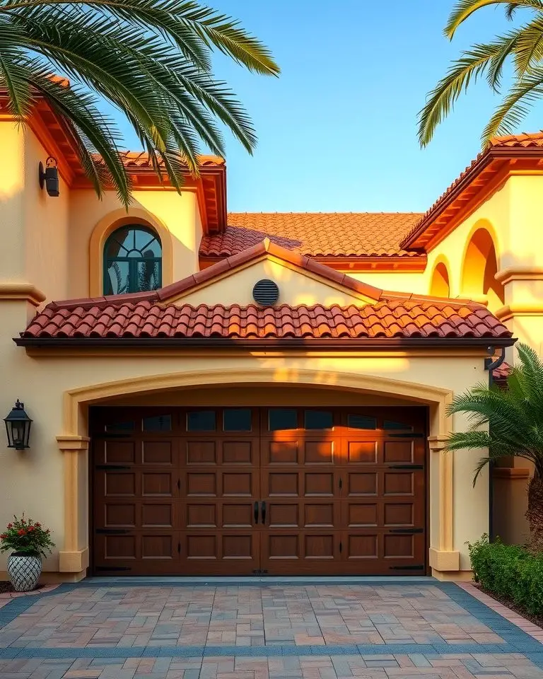 Mediterranean-Style Garage