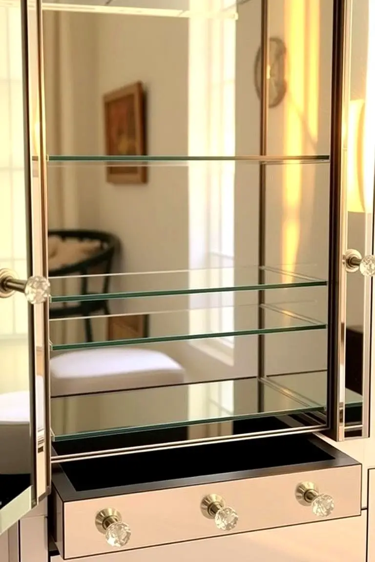 Mirrored Jewelry Cabinet