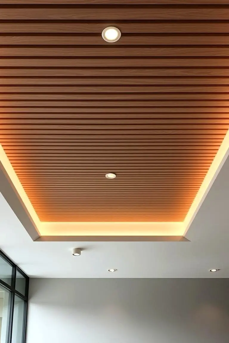 Matte Finish Wood Slat Ceiling