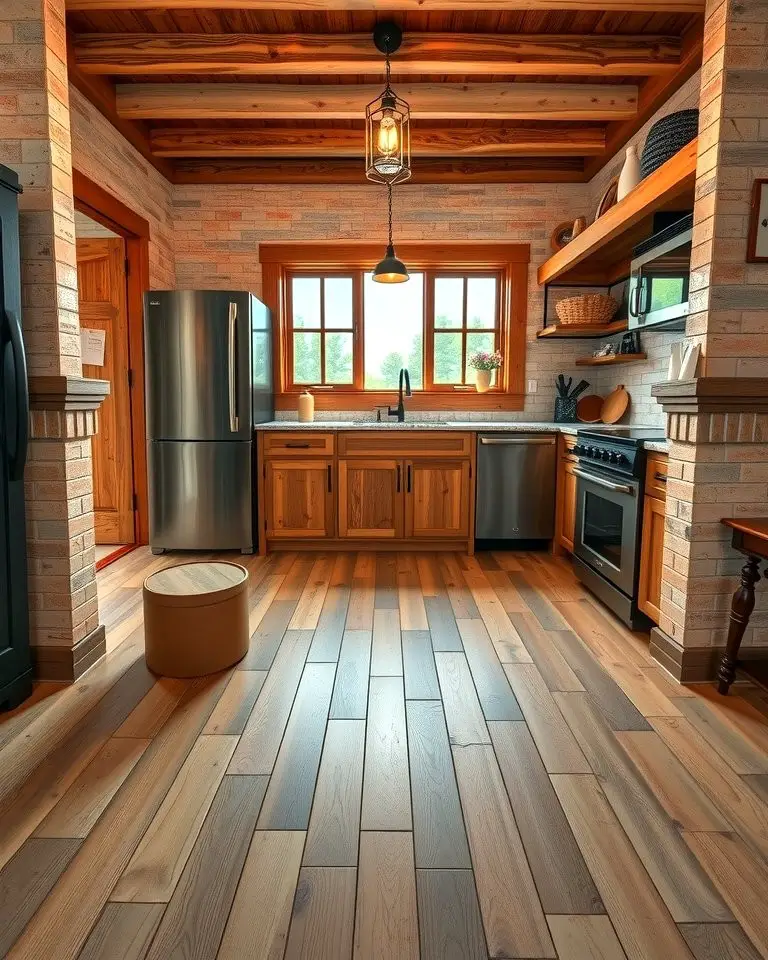 Vintage Charm with Reclaimed Wood Floors