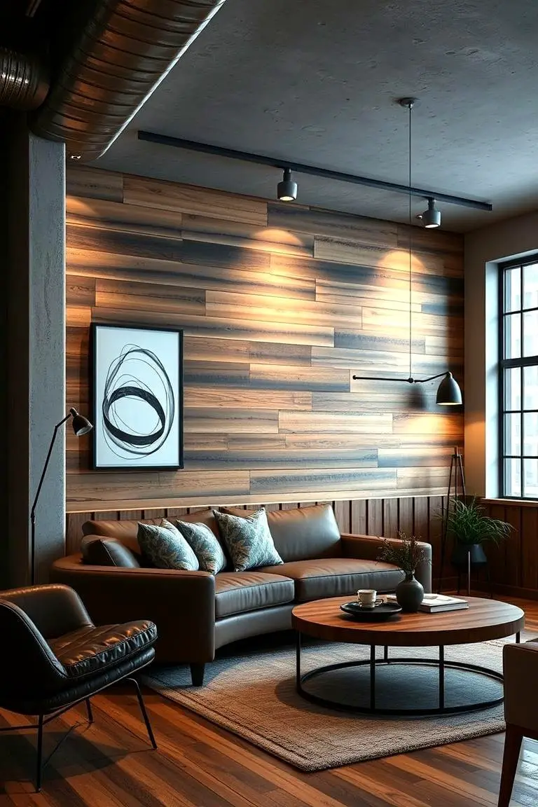 Industrial Chic Wainscoting