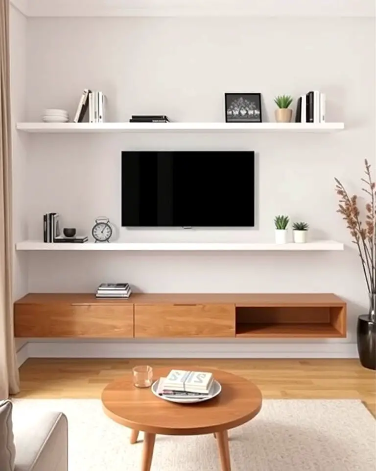 Floating Shelves for Storage