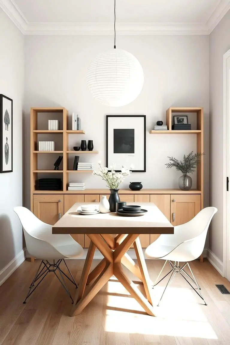 Scandinavian Simplicity Breakfast Nook