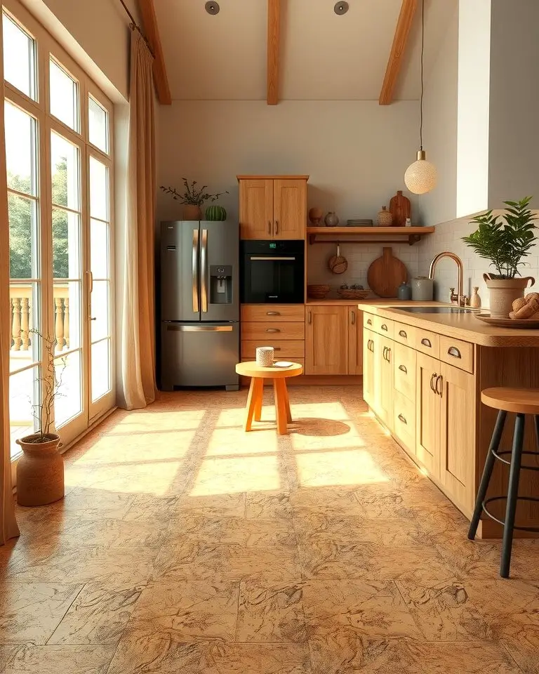 Warm and Durable Cork Floors