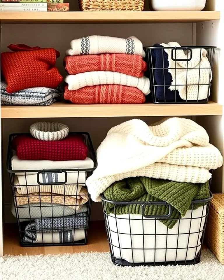 Wire Baskets for Rustic Charm