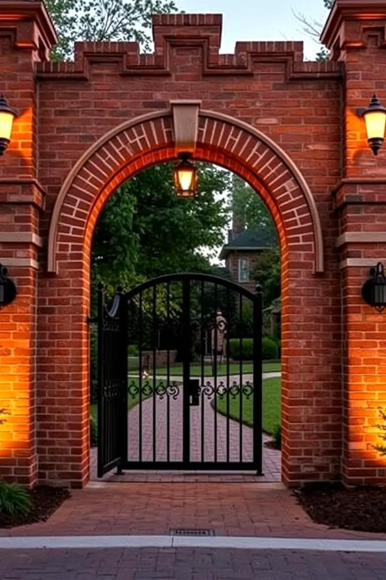 Inviting Brick Gateway