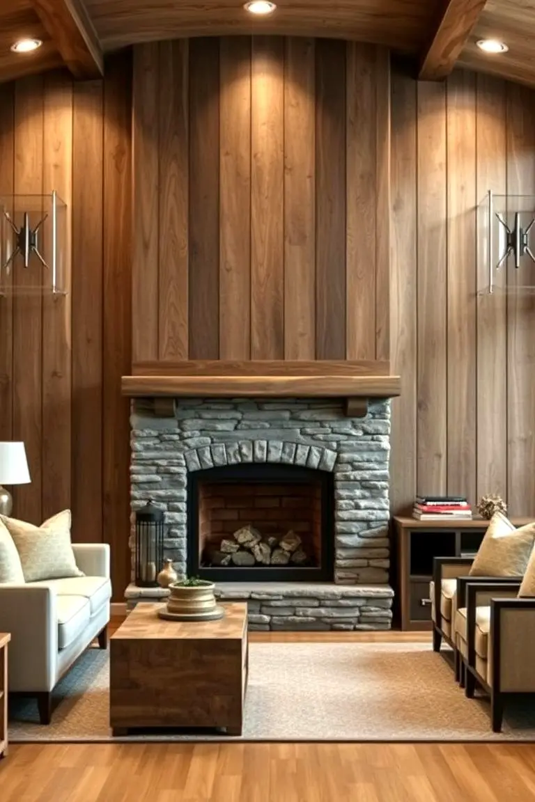 Reclaimed Wood Feature Wall