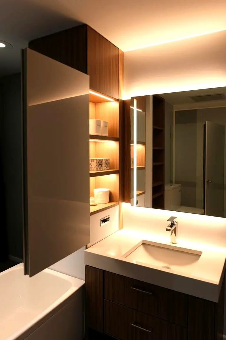 Integrated Lighting Vanity