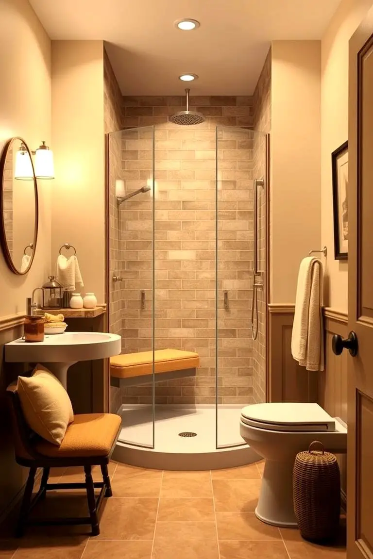 Cozy Corner Shower Oasis