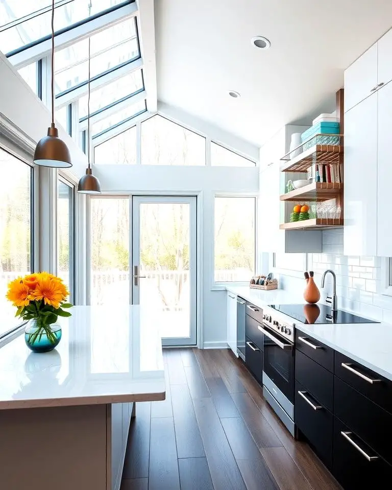 Modern Sunroom Kitchen