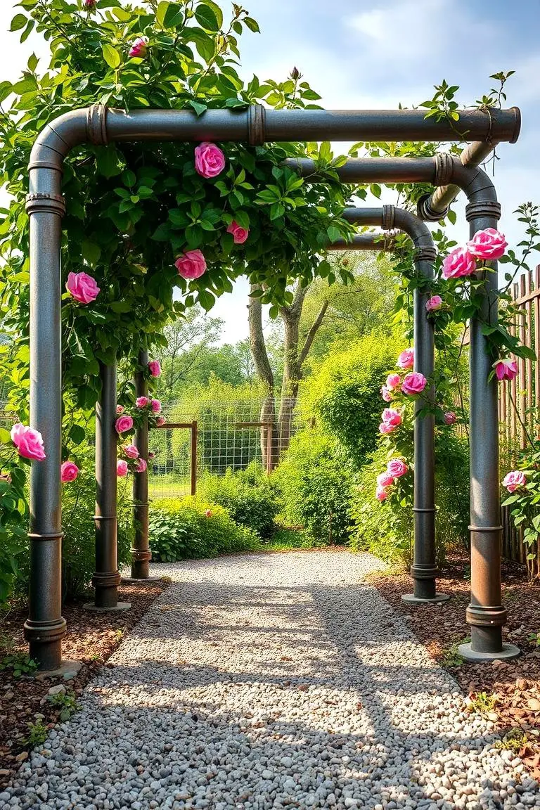 Recycled Material Garden Structures