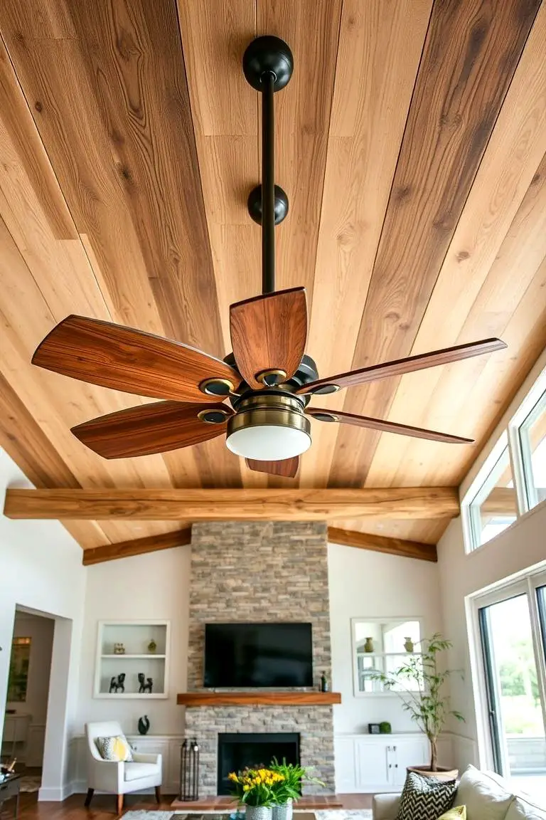Integrated Rustic Ceiling Fans