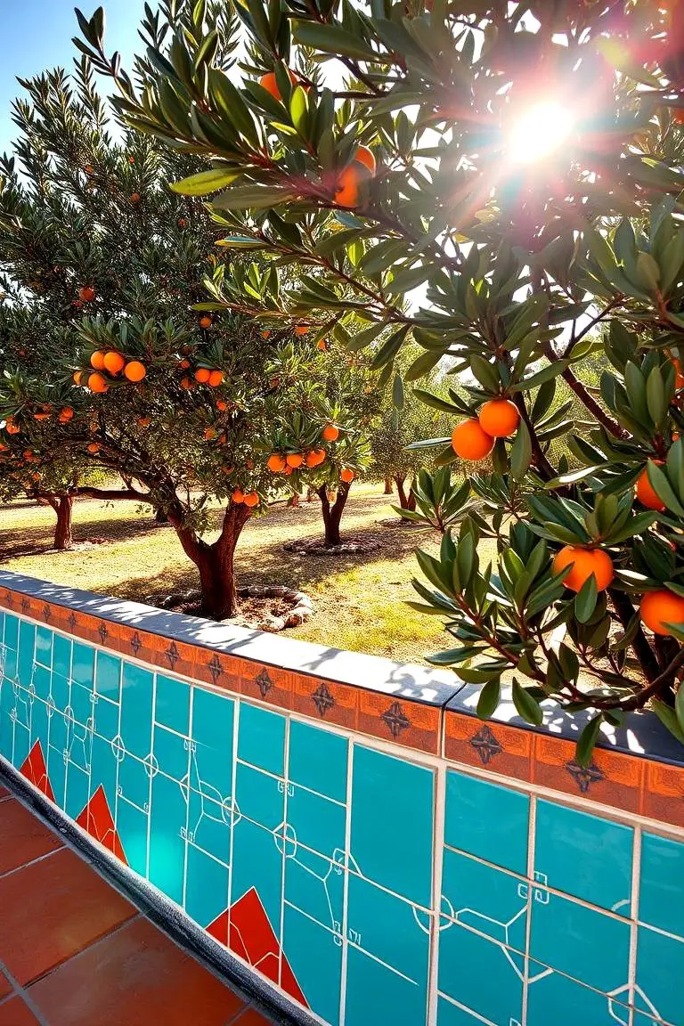 Vibrant Ceramic Tile Edging