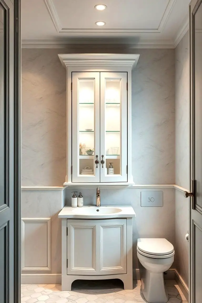 Elegant Corner Cabinet