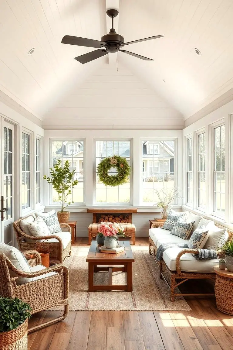 Serene Country Sunroom
