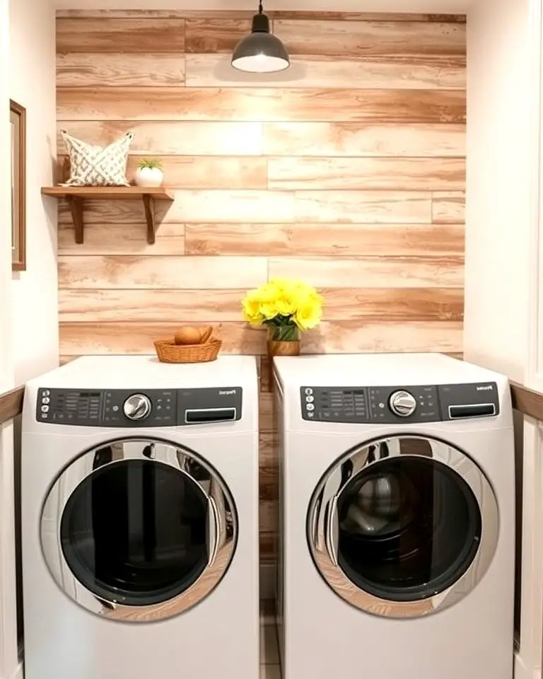 Rustic Shiplap Accent Wall