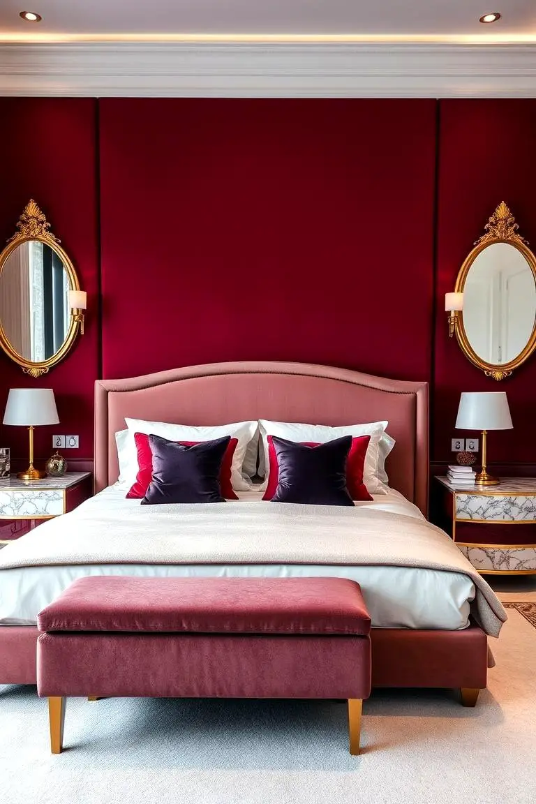 Rich Burgundy Accents