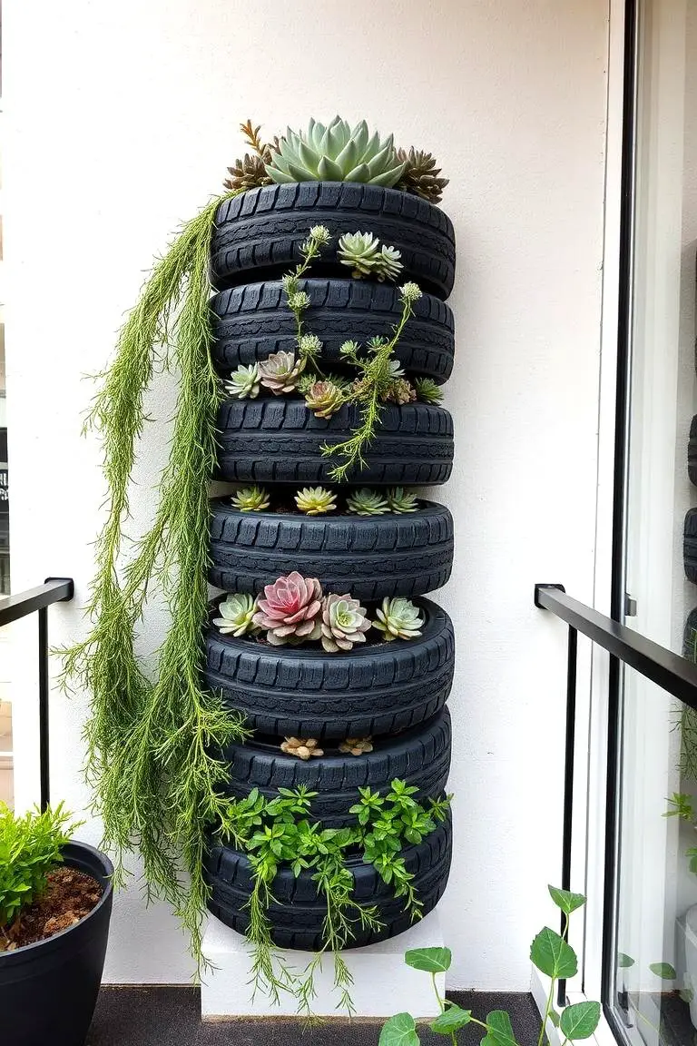 Vertical Tyre Gardens