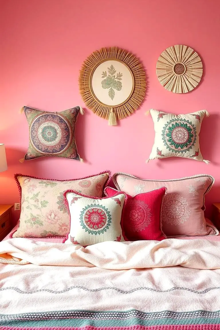 Boho Accent Pillows Ensemble