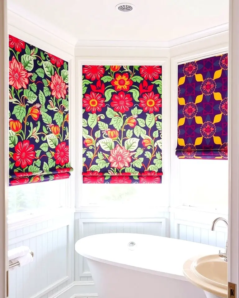 Roller Shades with Bold Patterns