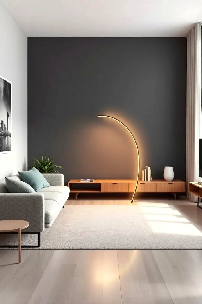Curved Design Floor Lamp