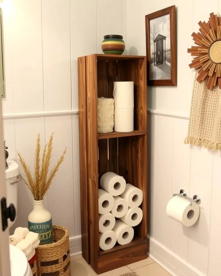 Vertical Wooden Crate