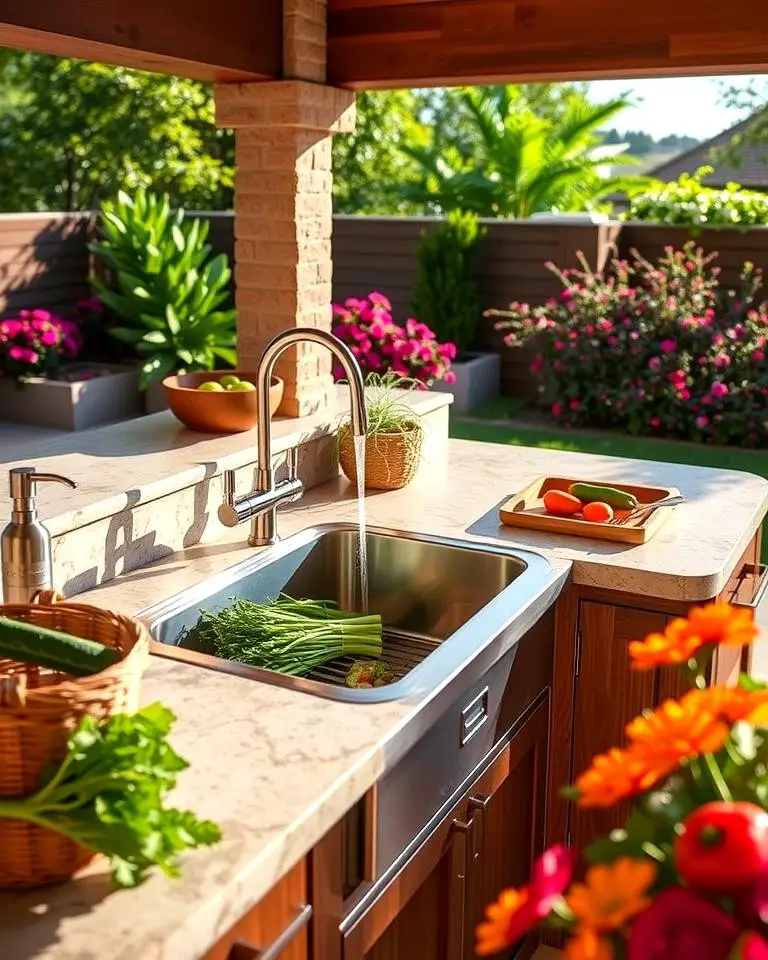 Built-In Sink for Convenience
