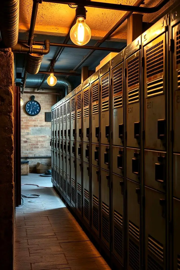 Vintage Locker-Style Cabinets