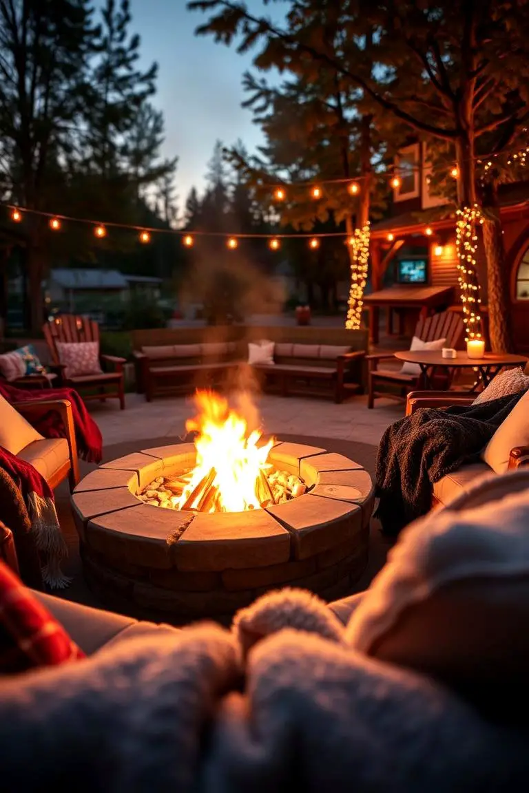 Cozy Fire Pit Evening