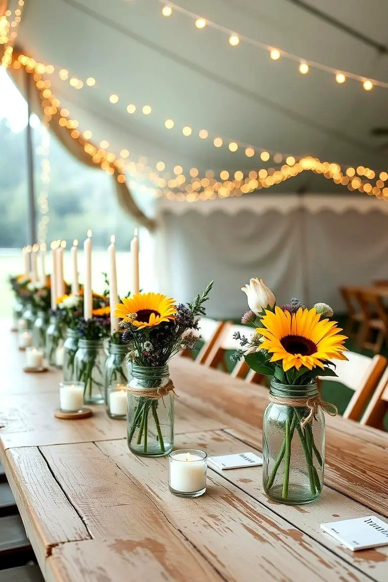 Mason Jar Vases
