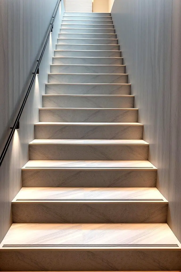Geometric Pattern Staircase