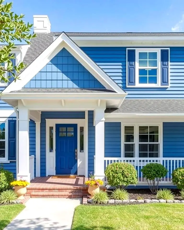 Coastal Charm with Blue and White