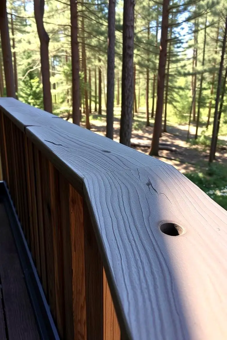 Rustic Reclaimed Wood Railing