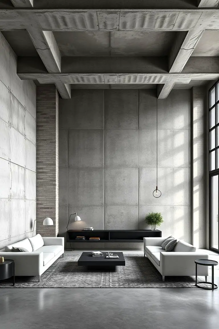 Industrial Exposed Concrete Walls