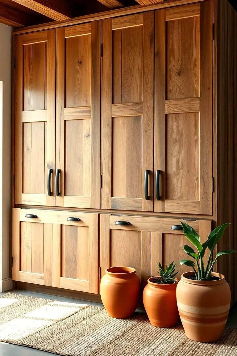 Eco-Friendly Reclaimed Wood Cabinets