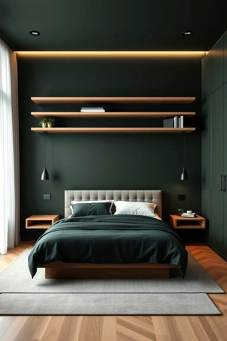 Chic Dark Green Minimalism