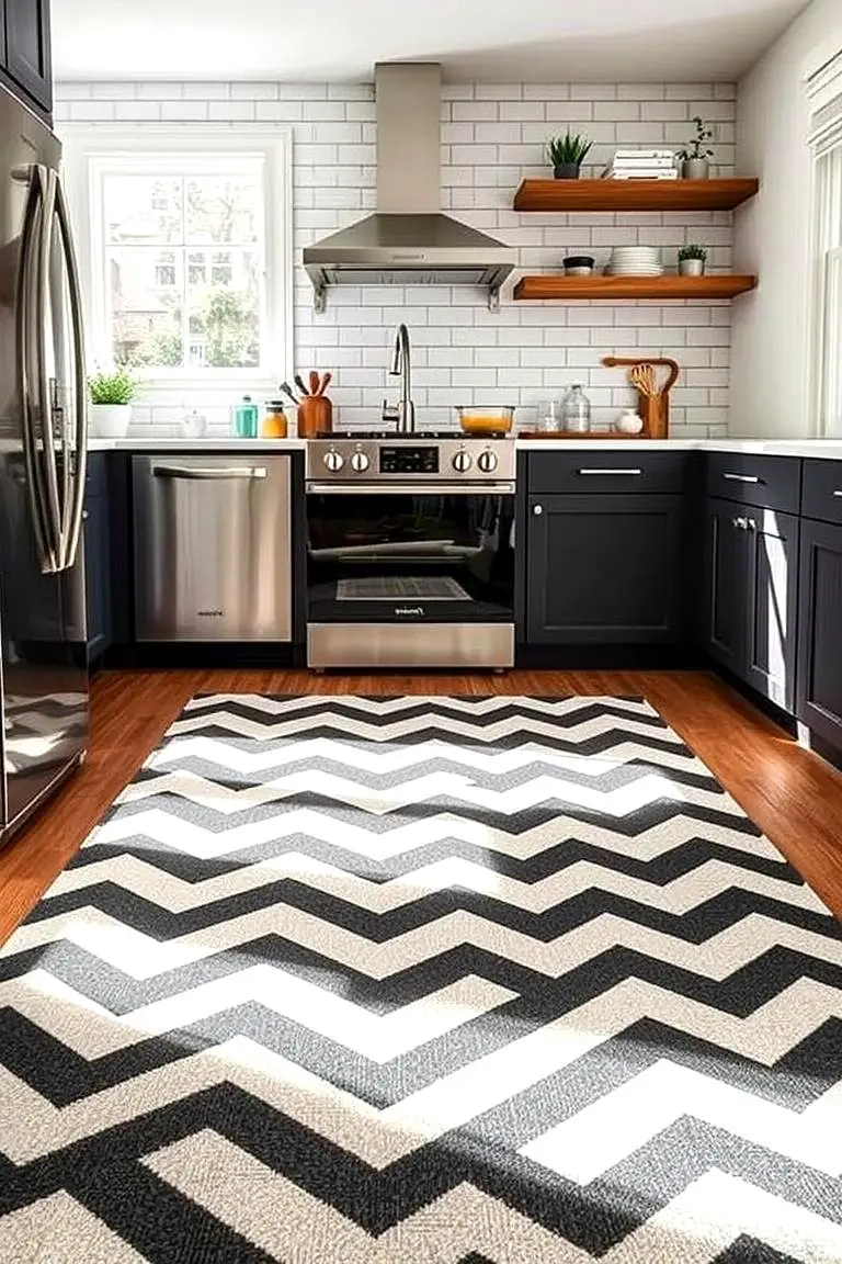 Patterned Chevrons Rug