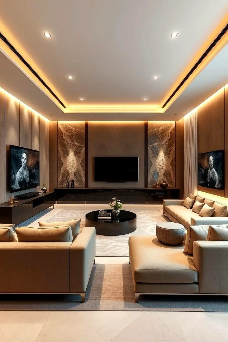 Sophisticated Entertainment Areas
