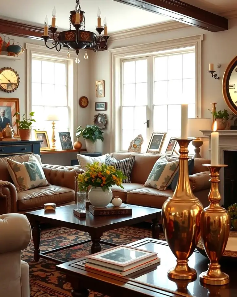 Brass and Copper Accents