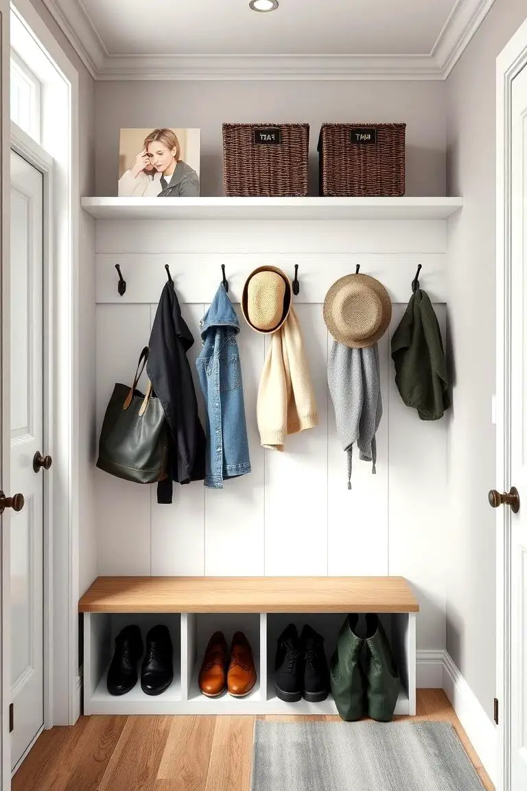 Wall-Mounted Coat Hooks