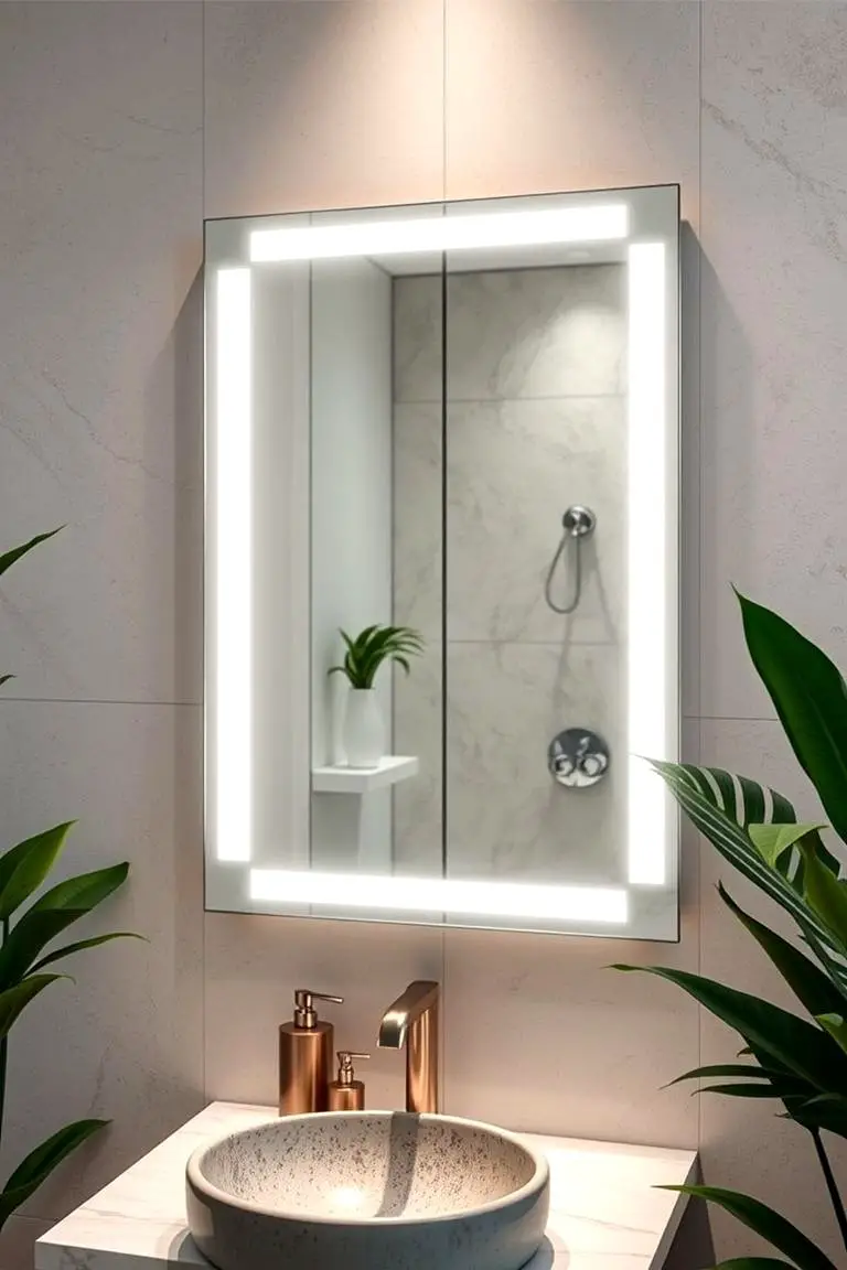 Heated Defogging Mirror
