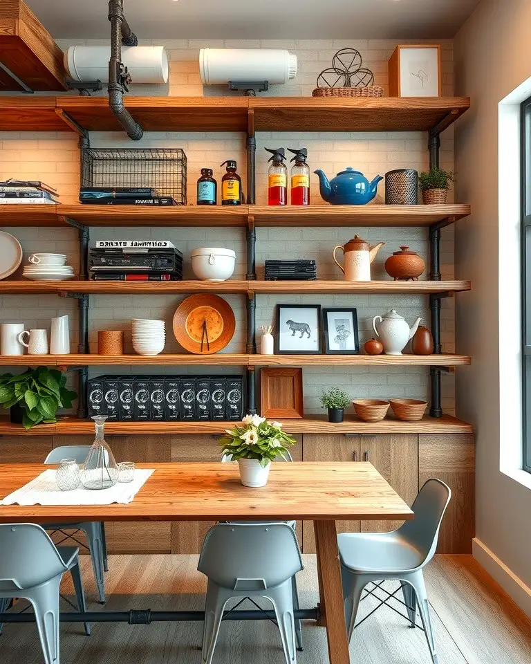 Industrial Pipes and Shelving